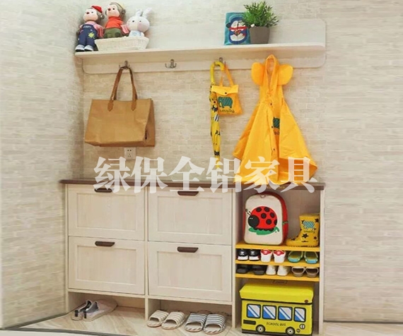 All aluminum shoe cabinet